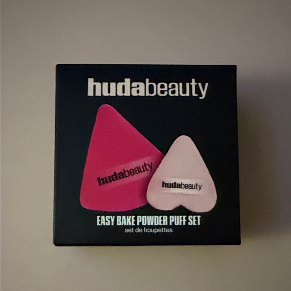 HUDA BEAUTY Easy Bake Powder Puff Set - Hot Pink & Light Pink